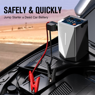 On-board air pump emergency start power supply blast vacuum pumping integrated machine multifunctional car electric pump