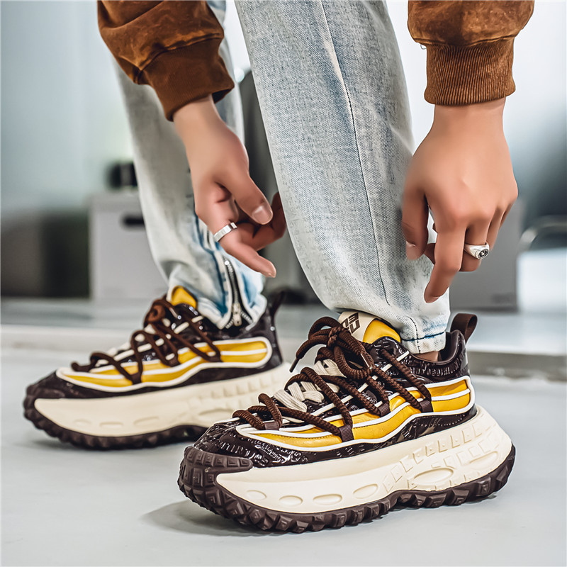 2025 Spring Summer New Dad Ins Men's Thick Sole Height Increase 10cm Casual Sports Shoes Trendy_vogvips.com