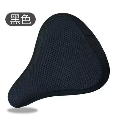 Ordinary bicycle seat cover cushion cover heat insulation sunscreen breathable electric bicycle riding seat cover soft and comfortable (Electric car cushion) - bicycle-seat-cover-black-1-pack
