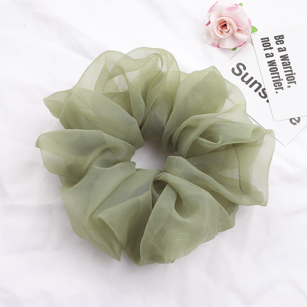 Qiyue super grande filato di seta brillante intestino crasso anello per capelli piccolo fresco corda per la testa organza cravatta per capelli anello per intestino crasso corda per capelli all'ingrosso_voghion.com