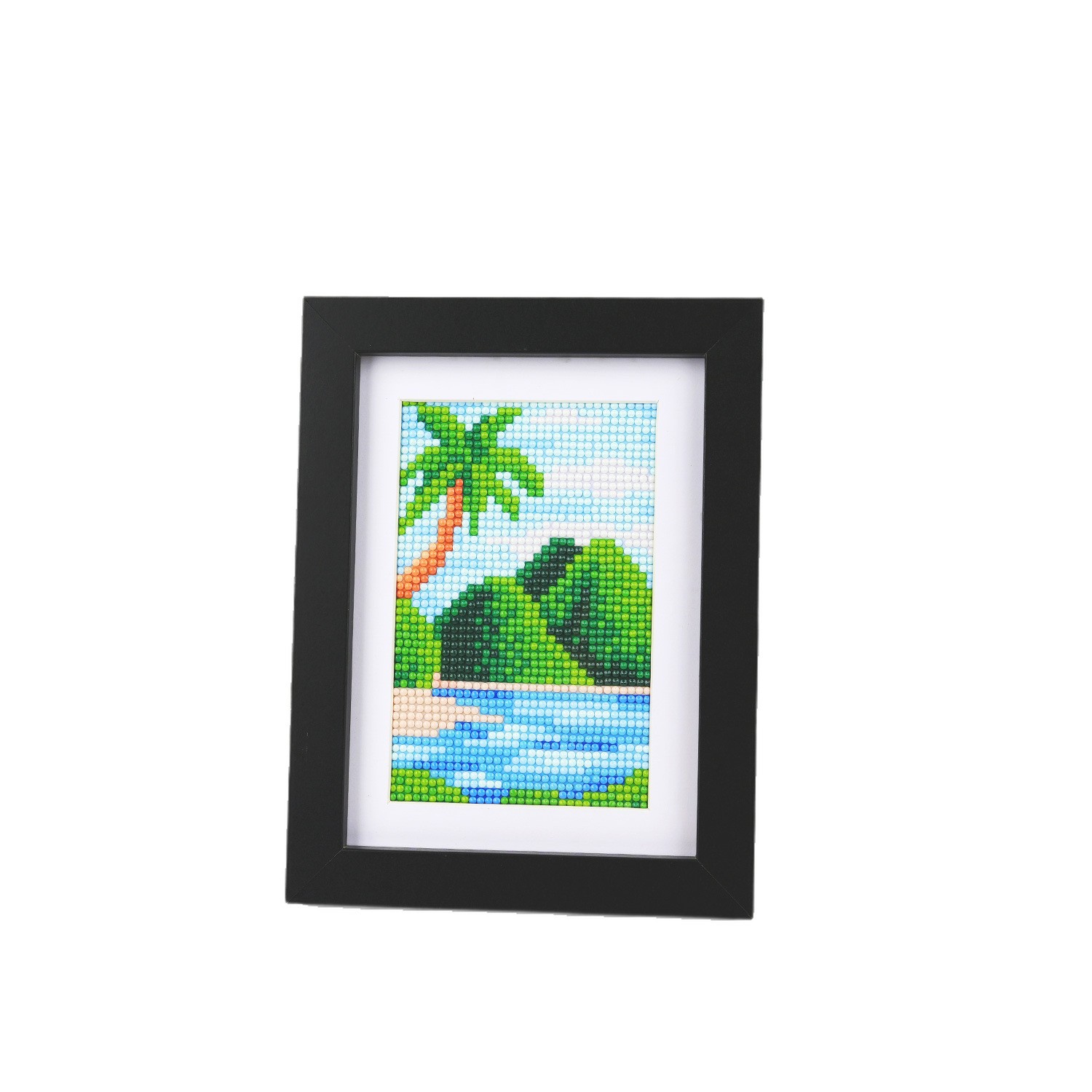 Diamante transfronterizo 5D 5 * 7 pulgadas sin marcos edición del parque nacional paisaje junto al mar serie DIY pintura decorativa para el hogar