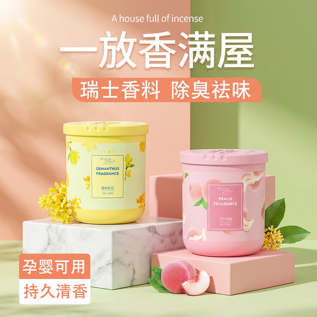 Home perfume air freshener ice cream aromatherapy lasting fragrance deodorant solid balm indoor aromatherapy wholesale