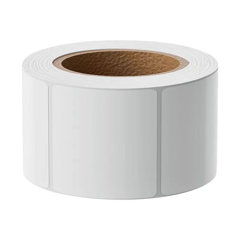 Papel térmico 100x100 etiqueta adhesiva impresa de código de barras adhesivo rodillo térmico caja completa precio al por mayor
