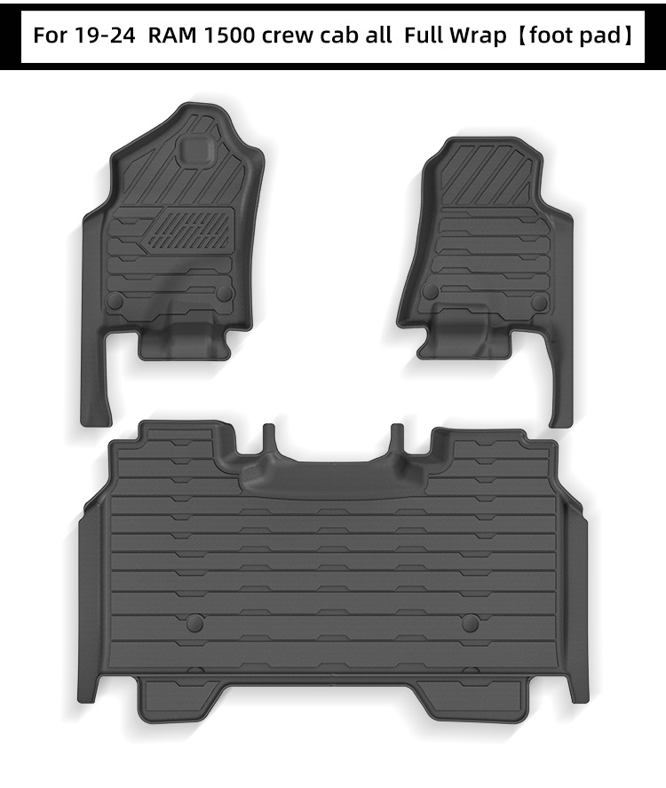 Suitable for 19-24 Dodge Ram 1500 Car Floor Mats Waterproof and Fully Environmentally Friendly Tpe Floor Mats