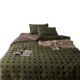 Niche Designer Simple Retro Dark Green Black Polo Dot Cotton Ins Style Bed Sheet Four-piece Set