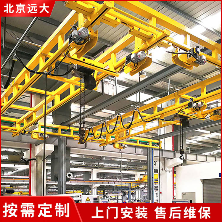 250kg公斤kbk钢性起重机组合式钢架吊机上下料工位航吊龙门吊吊车