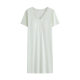 Summer New Lanjing Modal Nightdress Women's Lace V-Neck Short Sleeve Long Nightdress Tencel Women's Antibacterial Home