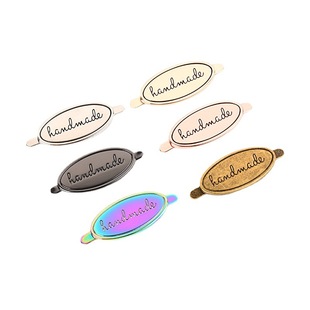 [Spot] factory direct bag hardware oval sign handbag letter logo sign color can be selected