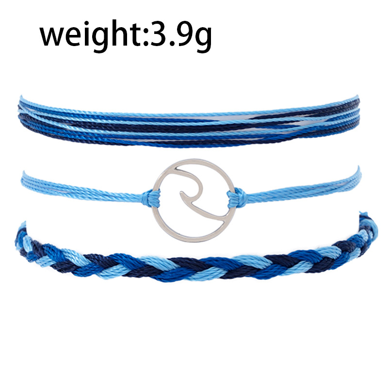 Alloy, rope, Shell Material Tortoise, Starfish, Flower Pattern Beach Tortoise Starfish Flower Alloy Rope Shell Wholesale Bracelets