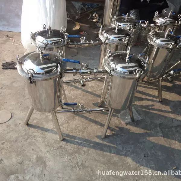 不锈钢多袋式过滤器厂家串联式并联水处理设备工业精密过滤水设备