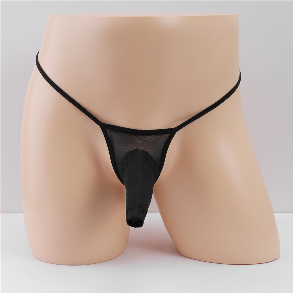 Vyriškos seksualios permatomos tinklelio stringų kelnaitės_voghion.com