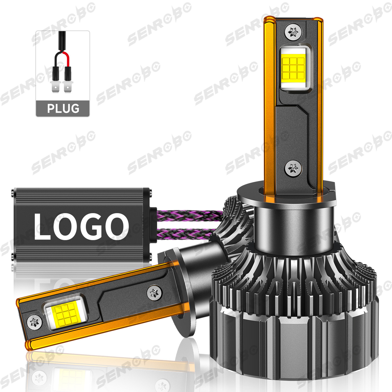 190W automóvil LED delantero H1H4H7 luz alta y baja una luz blanca súper brillante 6000k instalación no destructiva original