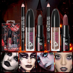 USHAS Foreign Trade Halloween in stock Amazon Cross-border Hot Lipstick Waterproof Long-lasting Cup Matte Lipstick