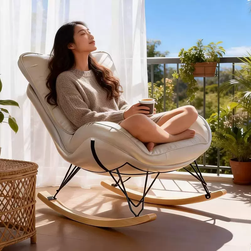 摇摇椅躺椅成人大人可睡觉2026新款单人懒人沙发家用客厅阳台休闲