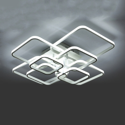 Bedroom ceiling light LED ironwork living room lamp simple square home use dining room lamp overseas trade Zhongshan lighting