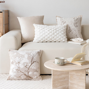 French Cream Style Sofa Pillowcase Ins Style Nordic Style Living Room Sofa Decorative Pillow Tatami Bedside Cushion