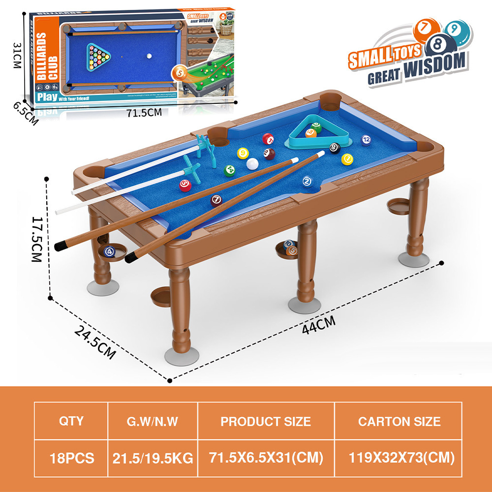Juguetes de mesa de billar para niños transfronterizos 6 en 1 juegos de mesa multifuncionales de baloncesto de fútbol interior y exterior conjunto de interacción entre padres e hijos