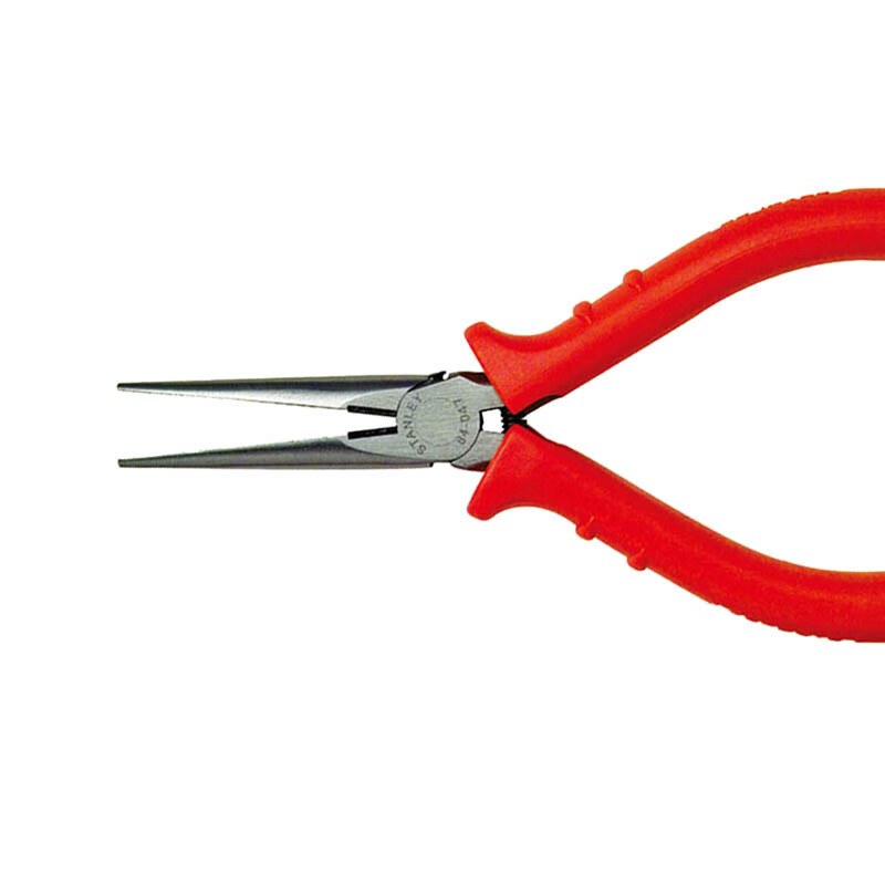 Stanley Stanley 84-047-23 pinzas de punta de precisión de mango rojo 5 pulgadas