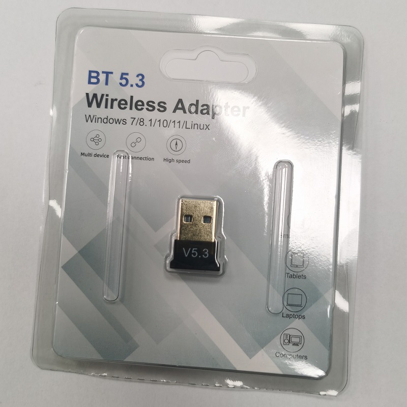 Adaptador Bluetooth 5.3 USB, receptor de audio inalámbrico Plug & Play para PC, portátil o controlador