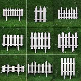 塑料栅栏白色围栏庭院篱笆栅栏室内外别墅校园装饰小围栏花园栅栏