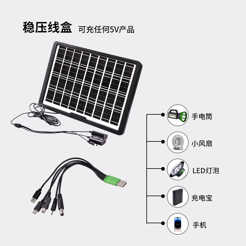 CCLAMP sistema solar exterior portátil lámpara externa carga de emergencia lámpara de camping larga duración iluminación conjunto image 5