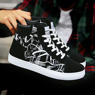 W 50581 High Top Casual Canvas Shoes �ߎͷ���Ь �羳�W��