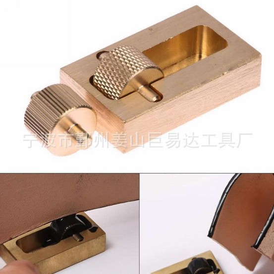 纯铜迷你边油盒斗边油笔皮边处理DIY手缝牛皮革皮艺皮具工具神器