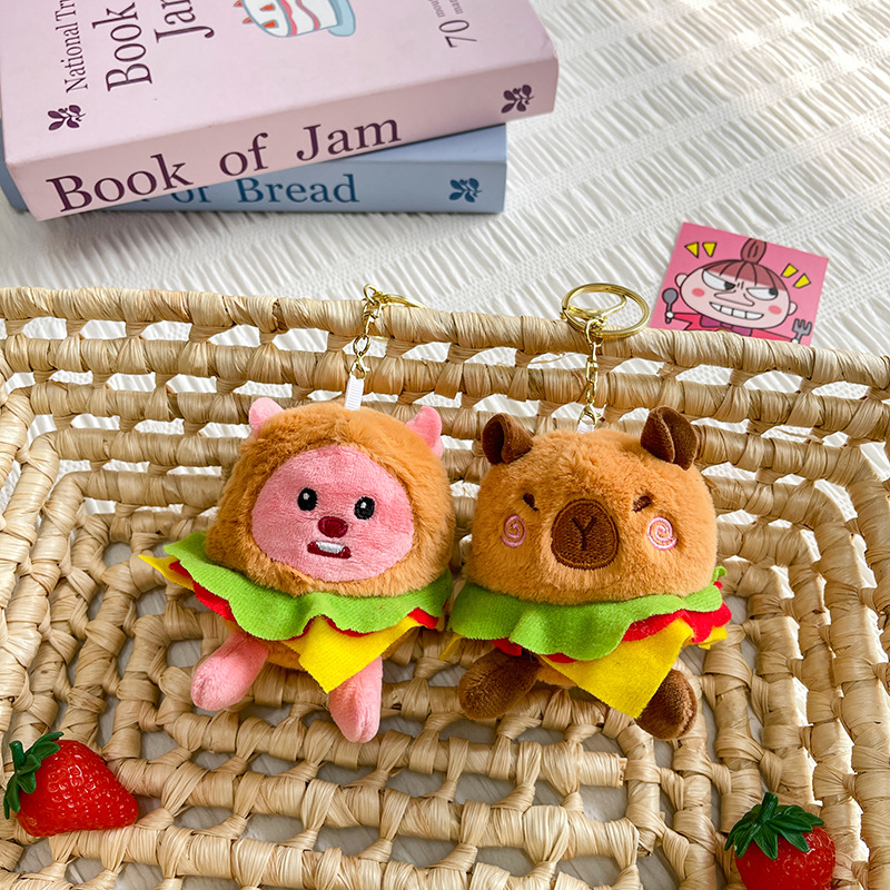 Ins viento lindo colgante de dibujos animados West Highland cachorro muñeco de peluche tendencia mochila muñeca llavero