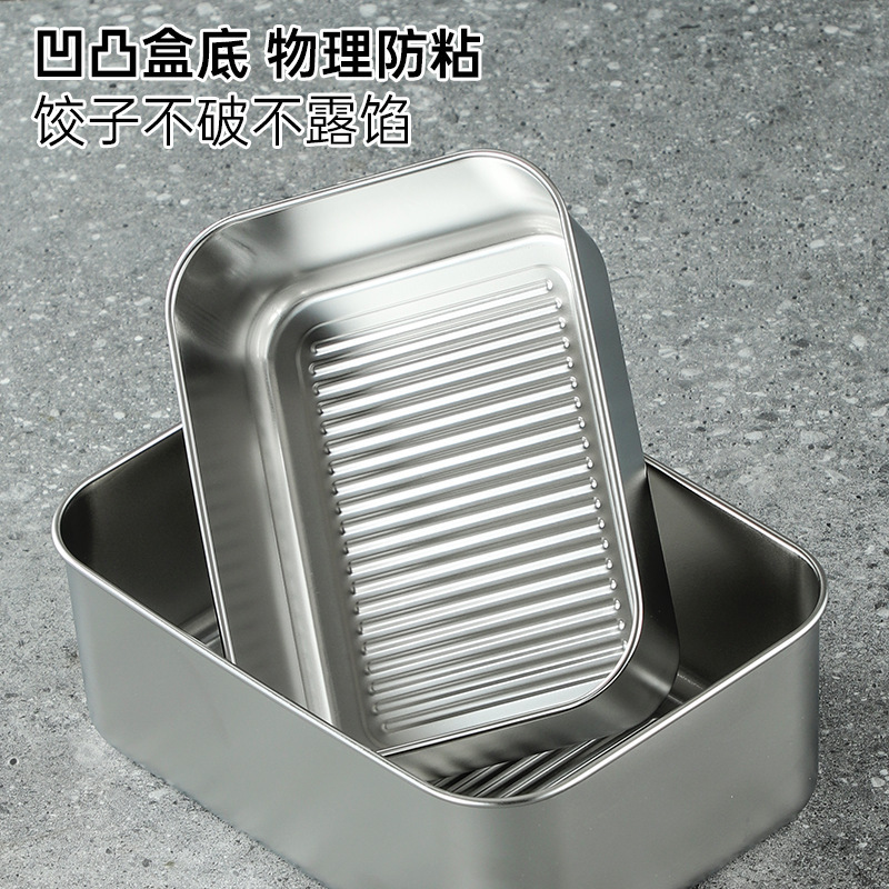 クロスボーダー 304 ステンレス鋼鮮度保持ボックス弁当箱電子レンジ学生弁当箱食器セット冷蔵庫食品準備トレイ|undefined