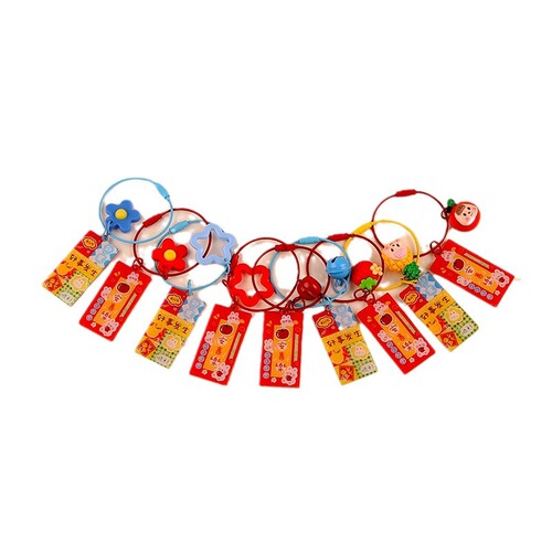 Acrylic perforated double-sided text plate diy pendant keychain cartoon cute bag pendant creative small gift