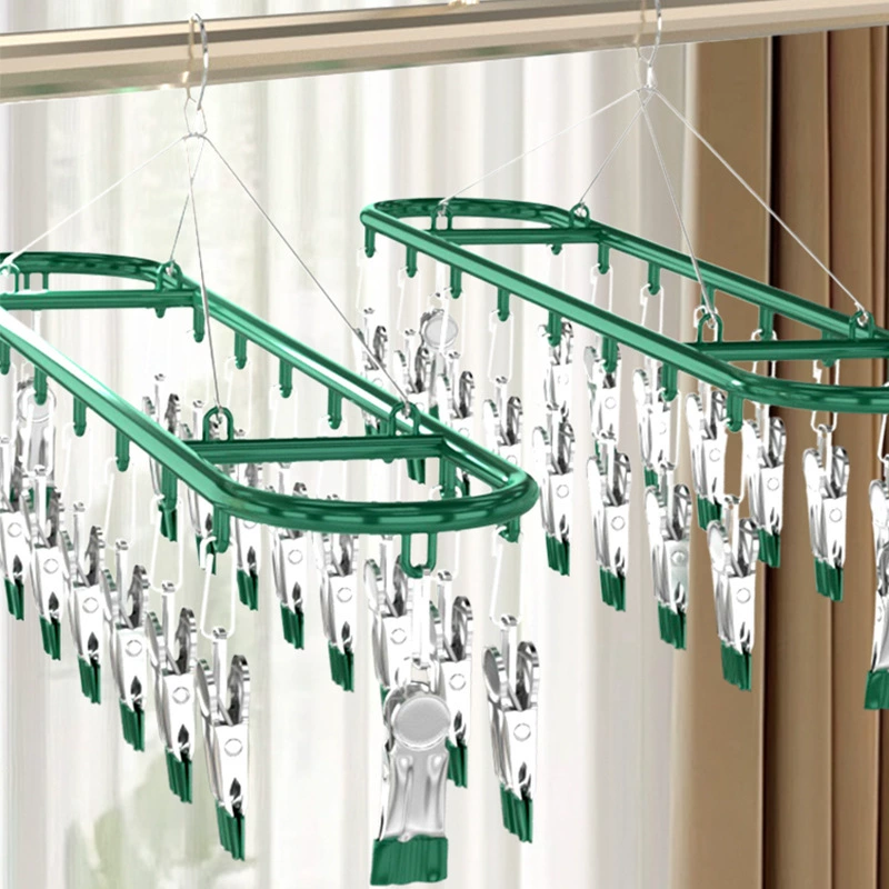 Ветрозащитный погружной пластик многофункциональный держатель носки держатель носки держатель подушка носки прохладная одежда висит ветрозащитный трусики нижнее белье 18 зажимов