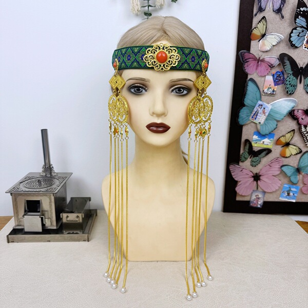 Ethnic headband with tassels