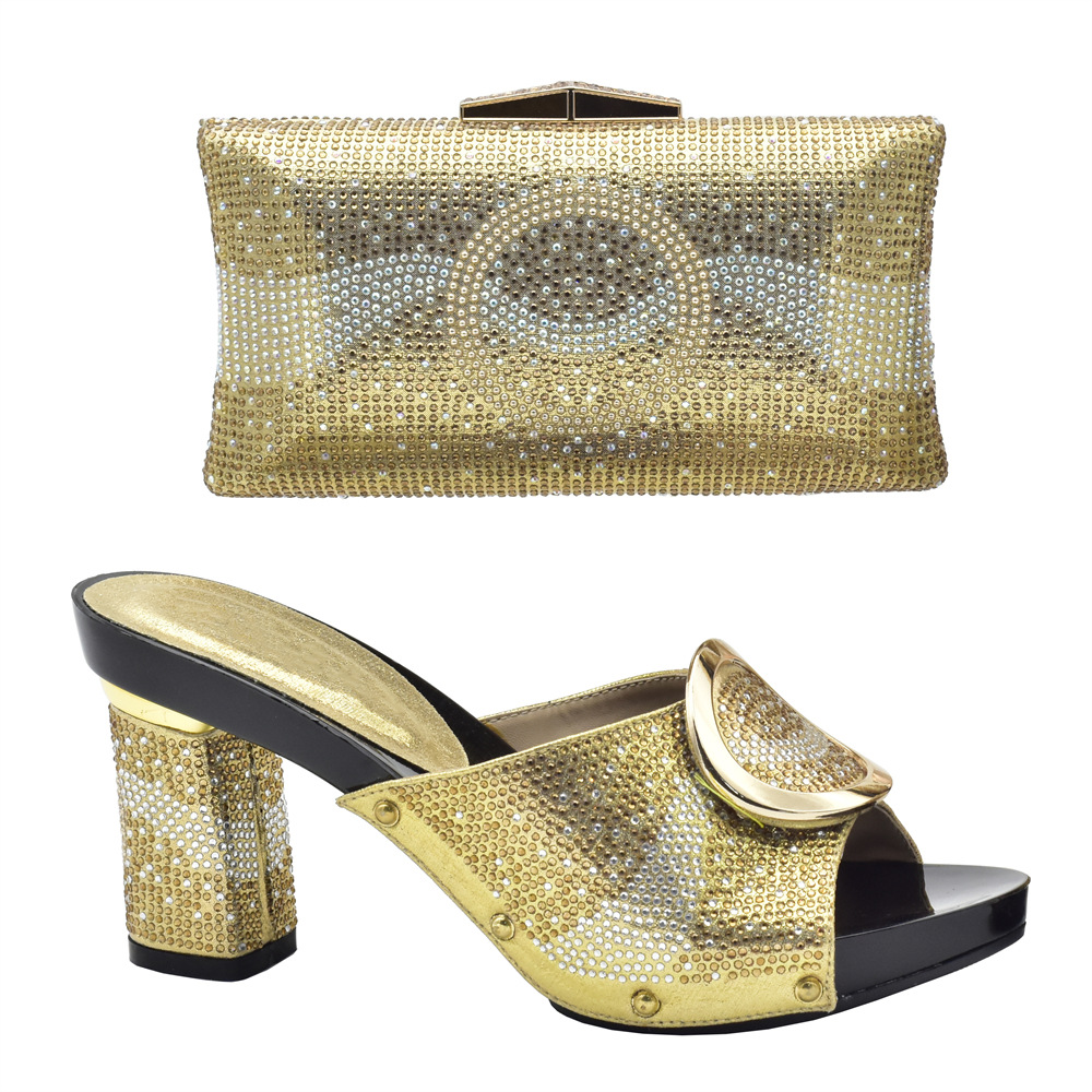 High Heels With Matching Handbag European Fashion Shoes Set_voghion.com
