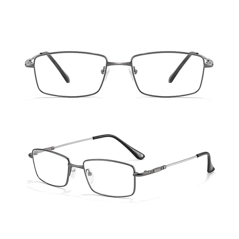 レトロ高精細老眼鏡、男性・高齢者用、ブルーライトカット66611、超軽量チタン合金老眼鏡、長時間着用してもめまいなし|undefined
