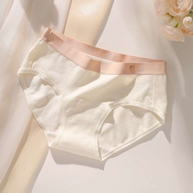 Algodón puro para mujer antibacteriano alargado entrepierna delantera algodón sin costuras cintura media triángulo de mujer ropa interior corta transpirable ropa interior de mujer
