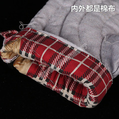 Long two-finger insulation gloves with leather and cotton, high temperature resistance, anti-scalding resistance, wear resistance, thick cold resistance, baking oven, restaurant labor protection