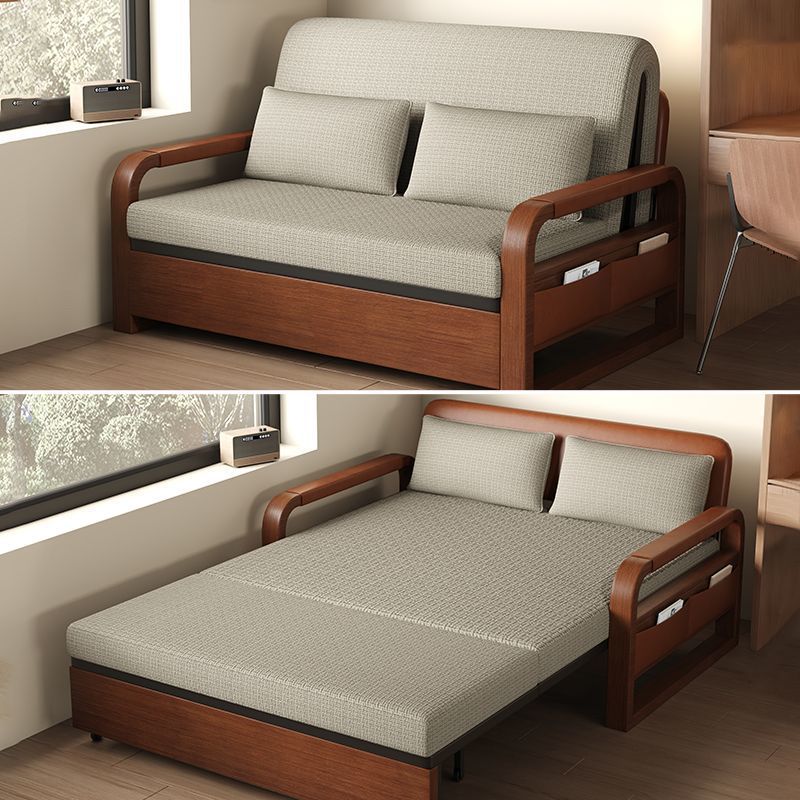 Skin-friendly breathable cotton and linen beige