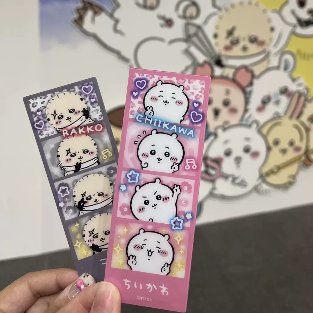 Жийкaва Life Четверть Bookmark Очаровательный Usachi Xiaoba Jiy PVC Прозрачная карта Фото артефакт