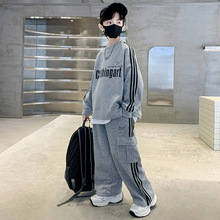 儿童装男童春装套装2026新款春秋款中大童男孩酷帅运动卫衣春季潮