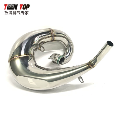 Motorcycle exhaust pipe for Ktm Husqvarna Gasgas - stainless-steel-polished-elbow-20-23-gauge