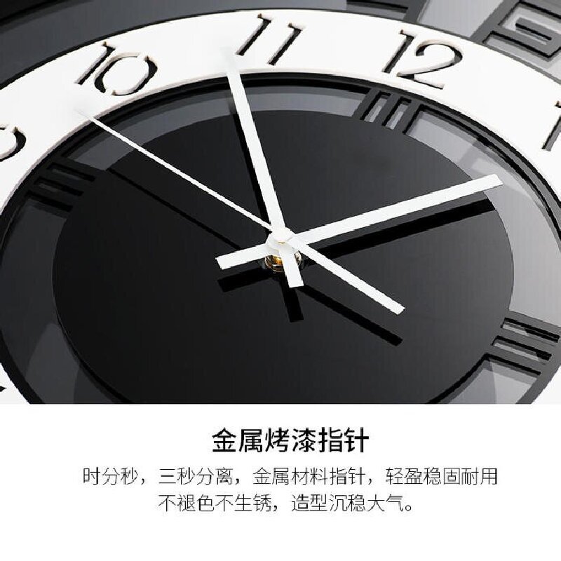 Reloj de Pared Moderno y Minimalista de Estilo Chino, Decoración de Pared para Sala de Estar, Reloj de Pared Silencioso de Lujo Ligero