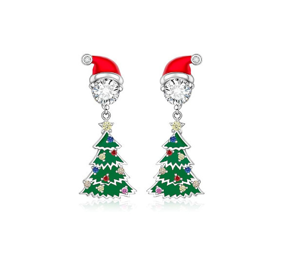 クロスボーダー新しいクリスマス雰囲気クリエイティブパーソナライズされたイヤリング shein AliExpress クリスマスクリエイティブイヤリング|undefined