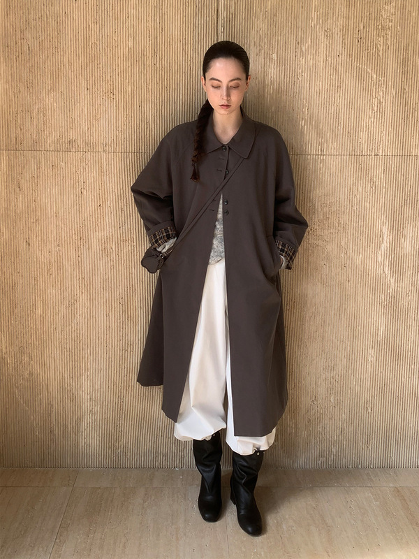 MOXI 十三行女装2025秋季新款韩系高级感中长款配包女式风衣外套|undefined