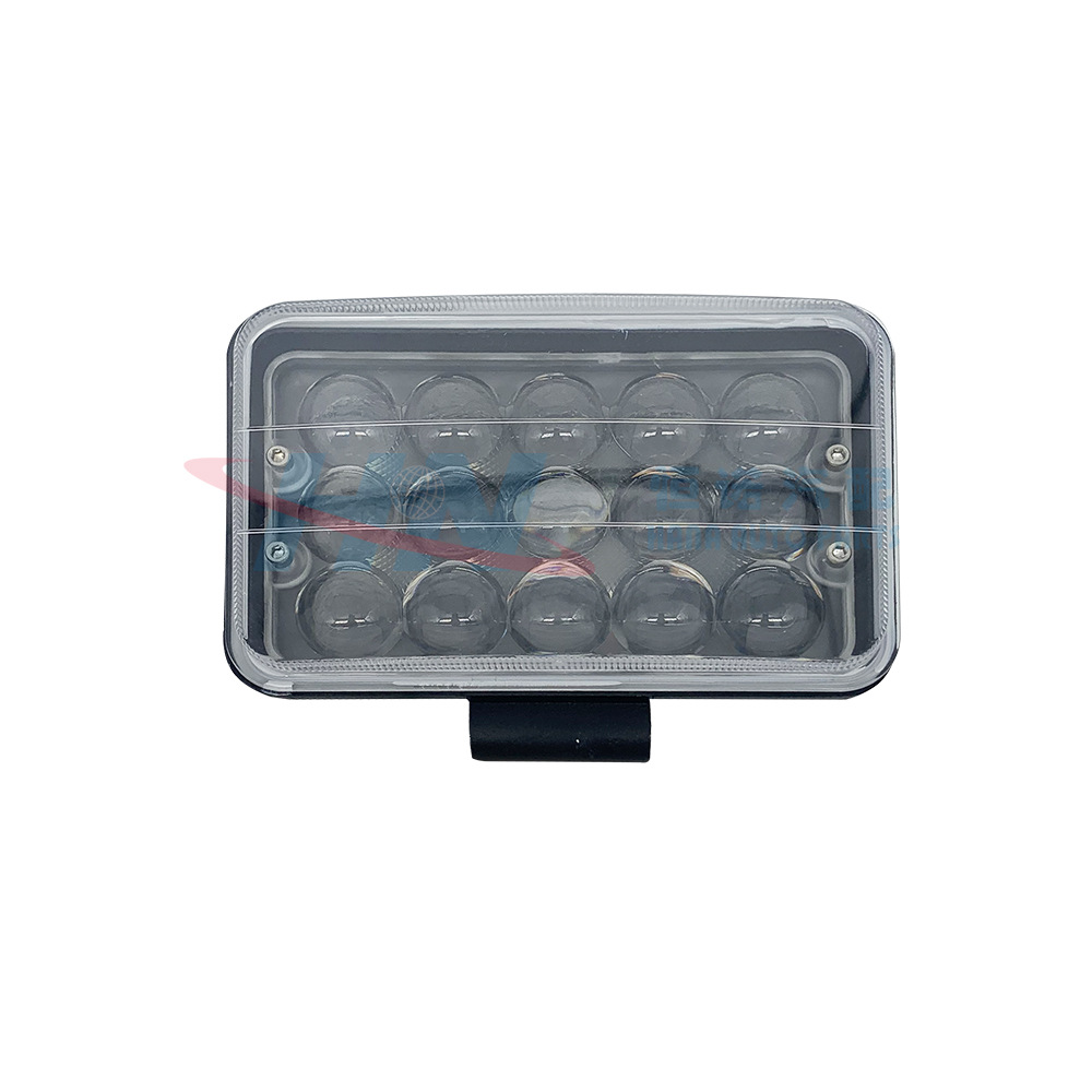 Luz de trabajo del coche camión rectangular 15LED ronda granos de la lámpara luz de trabajo off-road vehículo luz de trabajo