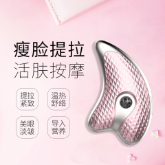 新款刮痧仪跨境电动脸部刮痧板多功能神器V脸面部震动按摩美容仪