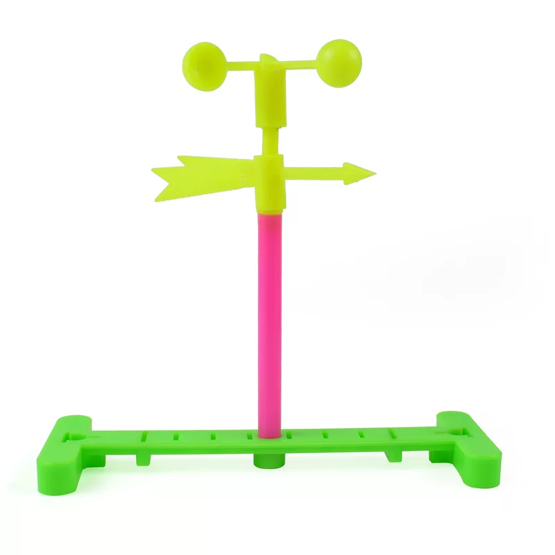 Kindergarten teaching aid DIY puzzle science experiment Small production wind direction experimental wind direction labeling instrument