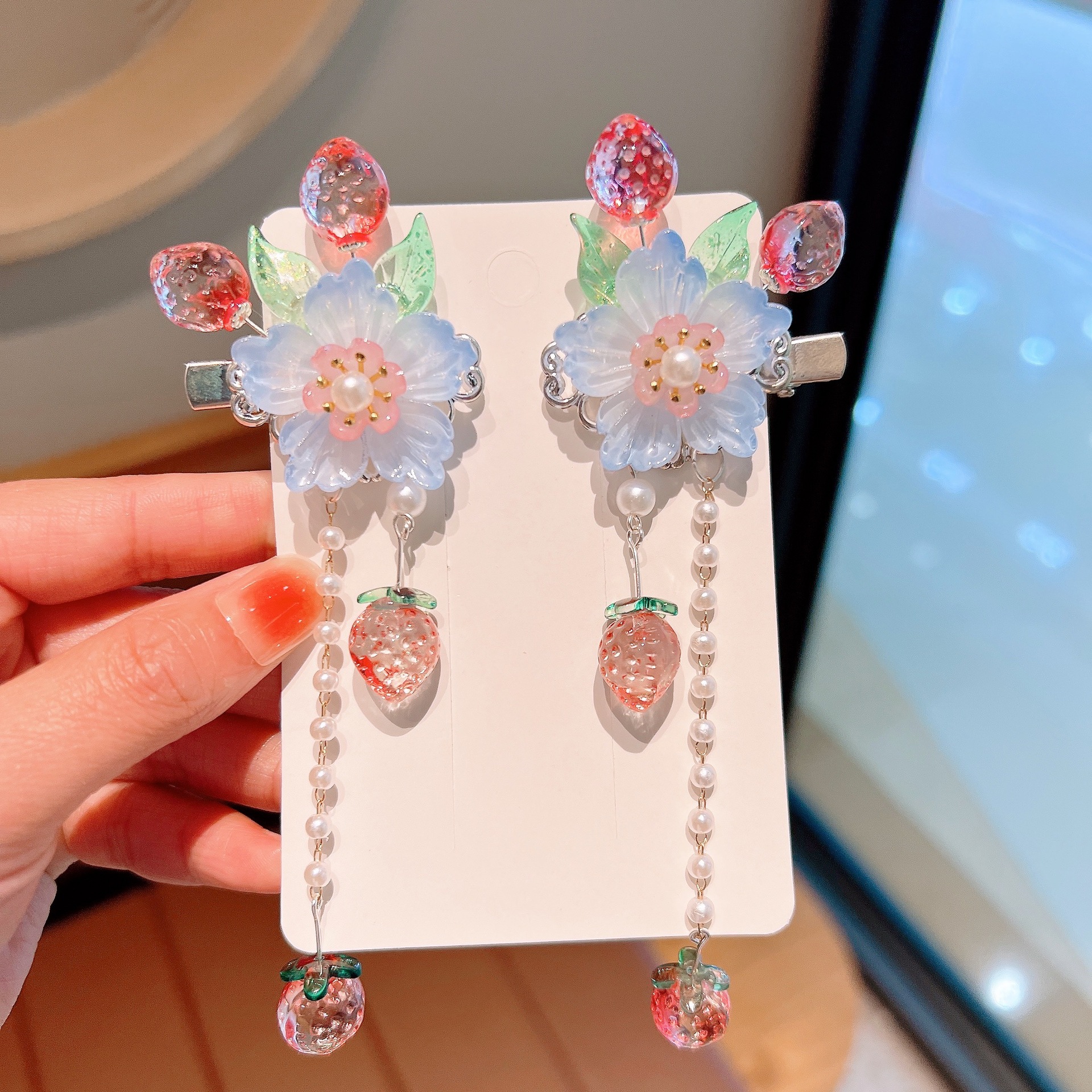 Holiday, Street Occasion Alloy Material Chinoiserie Elegant Women's Flower Butterfly Alloy Plating Hair Clip
