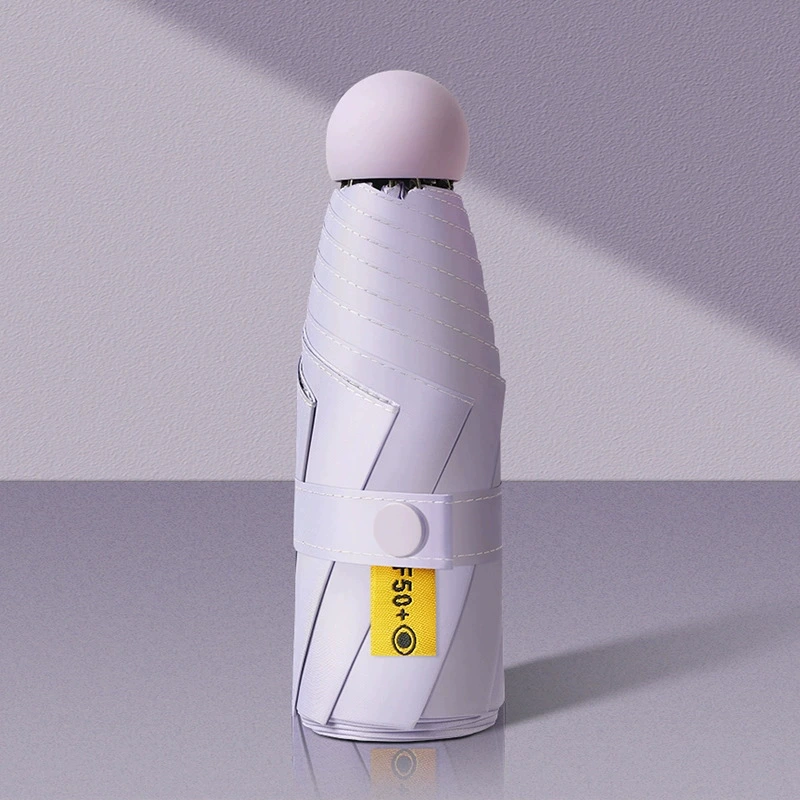 Small capsule solar-powered, umbrella, high-quality style, increased thickness, sun protection, custom-made