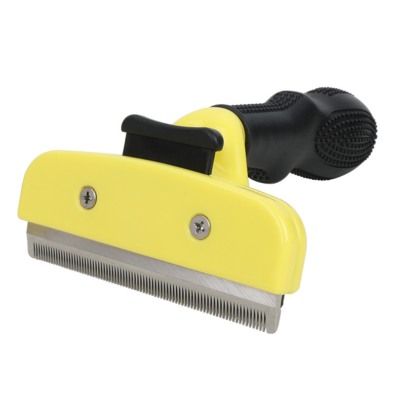 Peine para mascotas, peine para gatos, perro, gato, pelo flotante, cuchillo de pelo, peine para perros, peine para mascotas, peine para depilación con una tecla