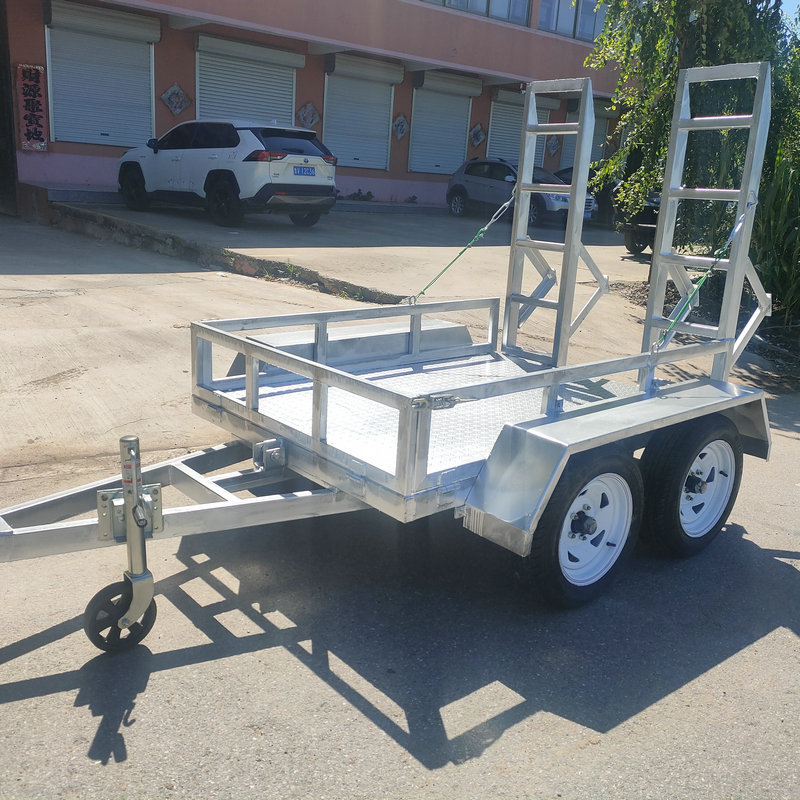 农用小型四轮搬运工具车自降牵引式拖斗车工程机械平板拖车